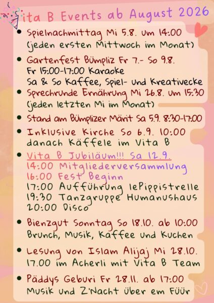 Vita B Jubiläums-Fest
