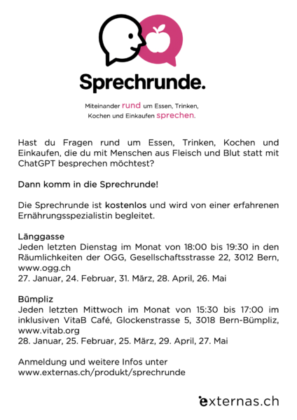 Sprechrunde Ernährung