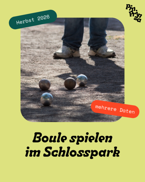 Boule spielen im Schlosspark